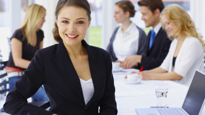 business woman table group1 business woman table group1