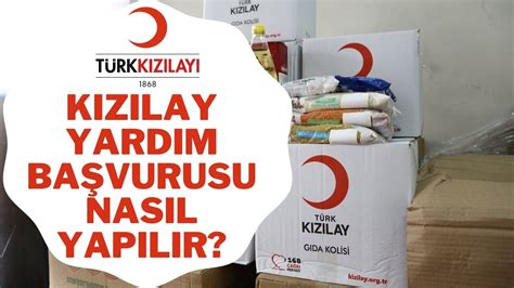 kızılay yardım başvurusu