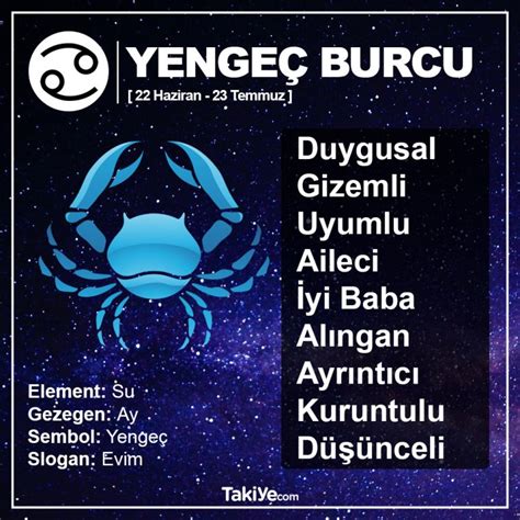 Yengeç Burç Özellikleri