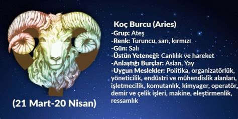 Koç Burç Özellikleri