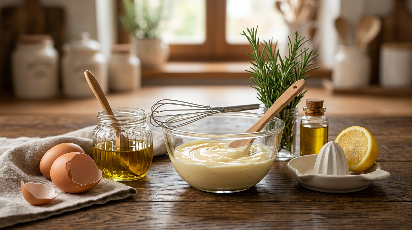 Illustration for blog section about: EVDE MAYONEZ MASKESİ NASIL YAPILIR?, image 1