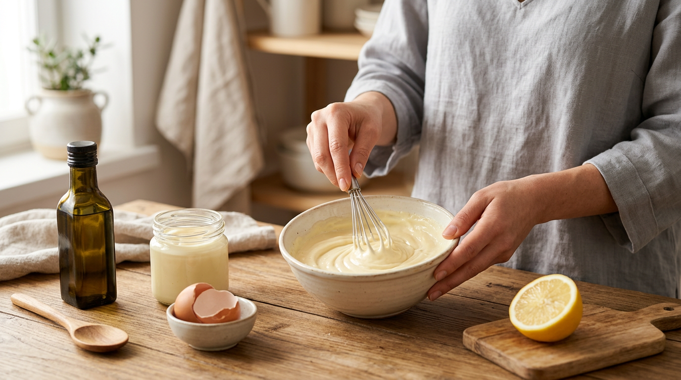 Illustration for blog section about: EVDE MAYONEZ MASKESİ NASIL YAPILIR?, image 2